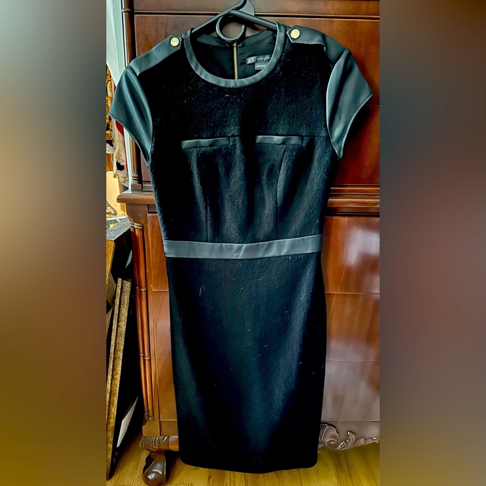 Armani exchange black dress